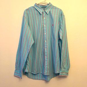 Ralph Lauren Button Down Striped Men’s Shirt XXL